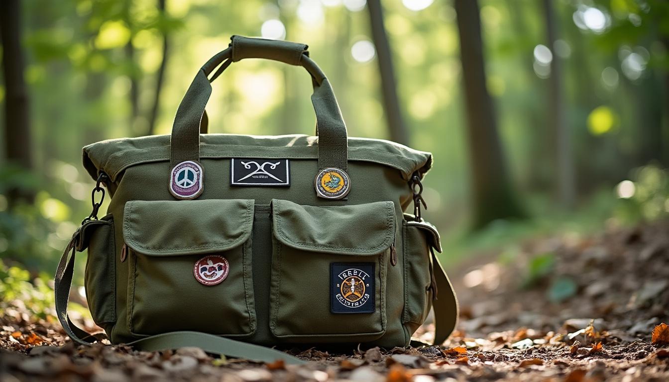 découvrez notre cabas en toile militaire upcyclée, l’accessoire tendance et durable pour un style unique et éco-responsable. alliez mode et engagement avec ce must-have pour les éco-conscients !