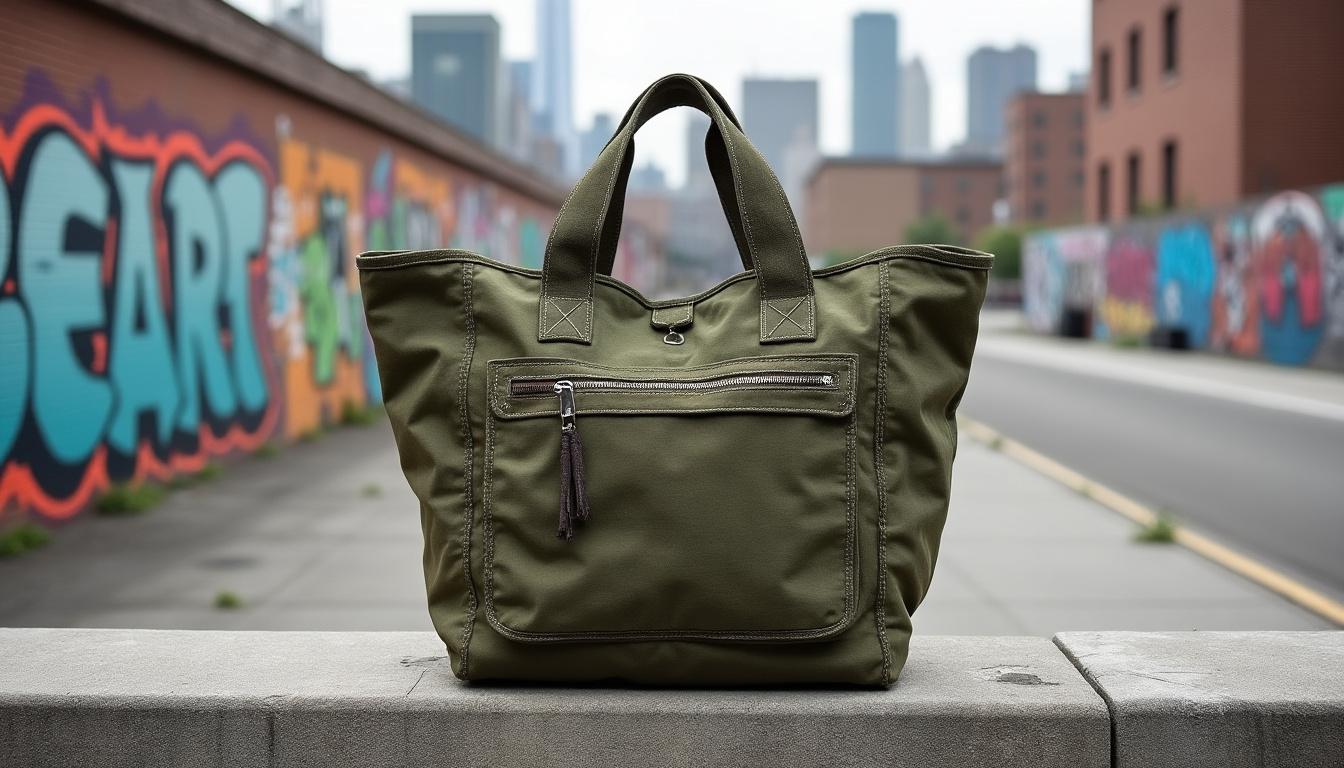 adoptez un style unique et responsable avec notre cabas en toile militaire upcyclée. pratique et tendance, c’est l’accessoire indispensable pour les amateurs de mode éthique et durable.