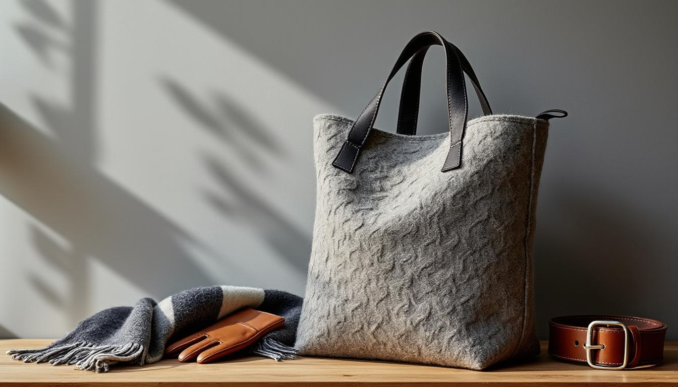 optez pour le sac cabas en feutre de laine, une alternative durable et élégante qui séduit les fashionistas soucieuses de l’environnement. style, solidité et respect de la planète réunis dans un accessoire tendance !