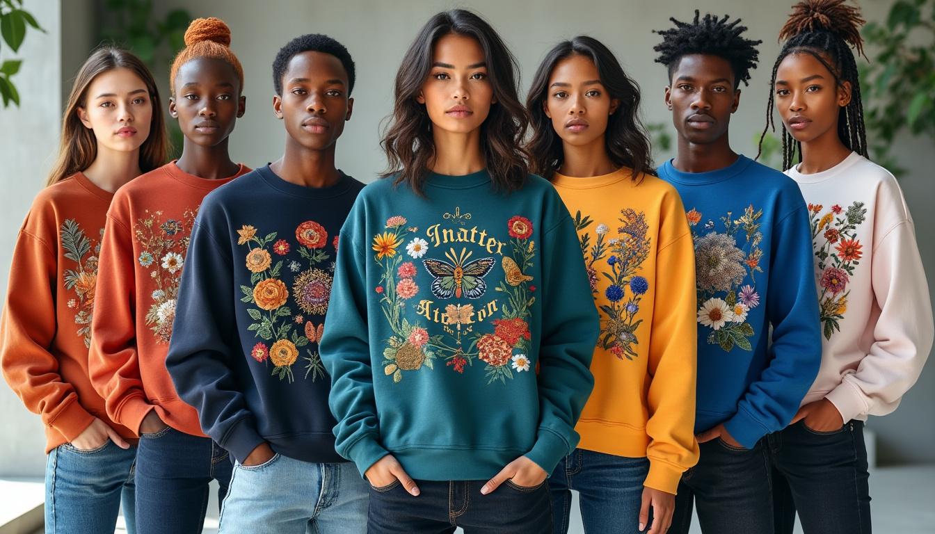 découvrez 10 sweats avec broderie personnalisée pour un look tendance et unique. inspirez-vous de nos idées stylées et expressives pour affirmer votre style avec élégance.