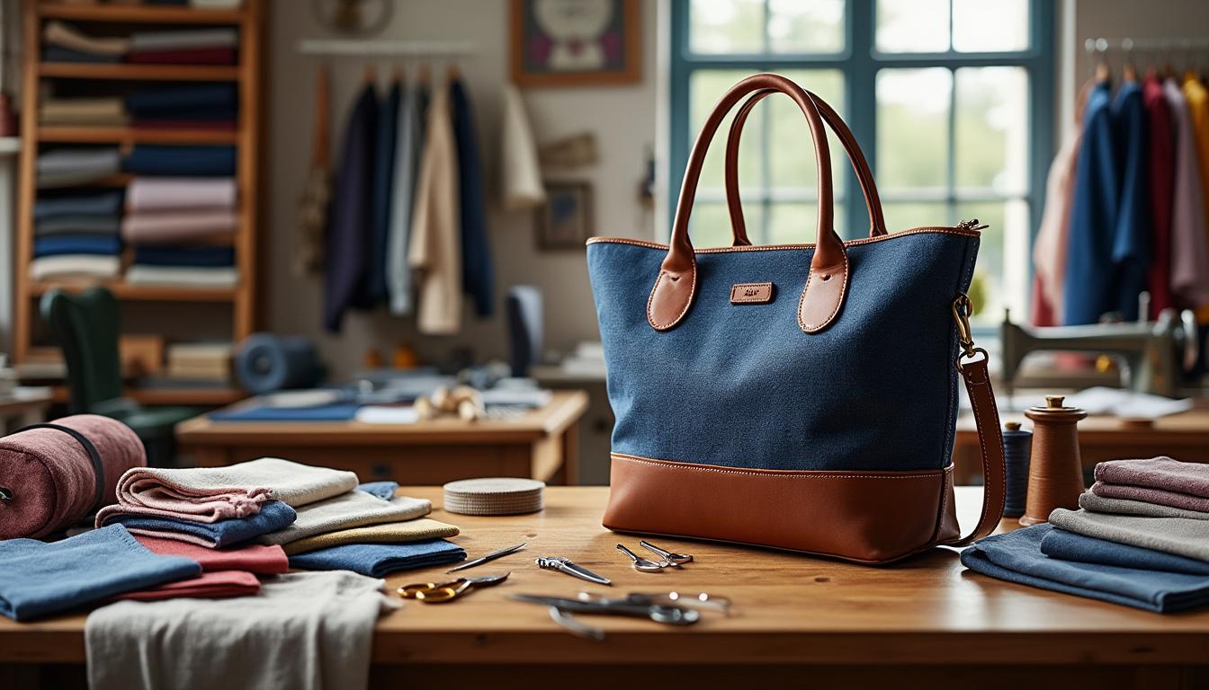 découvrez notre atelier couture spécialisé dans les sacs cabas sur mesure. personnalisez votre sac avec style et qualité pour un accessoire unique à porter au quotidien.