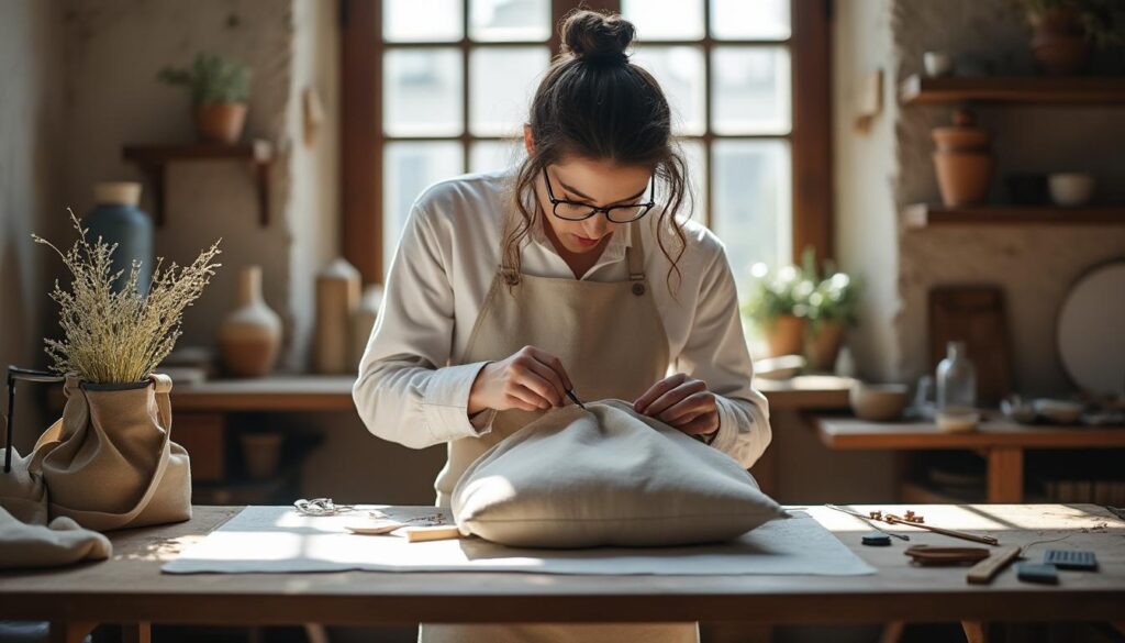 découvrez notre atelier couture spécialisé dans les sacs cabas sur mesure : personnalisez votre style avec des créations uniques alliant élégance et fonctionnalité.