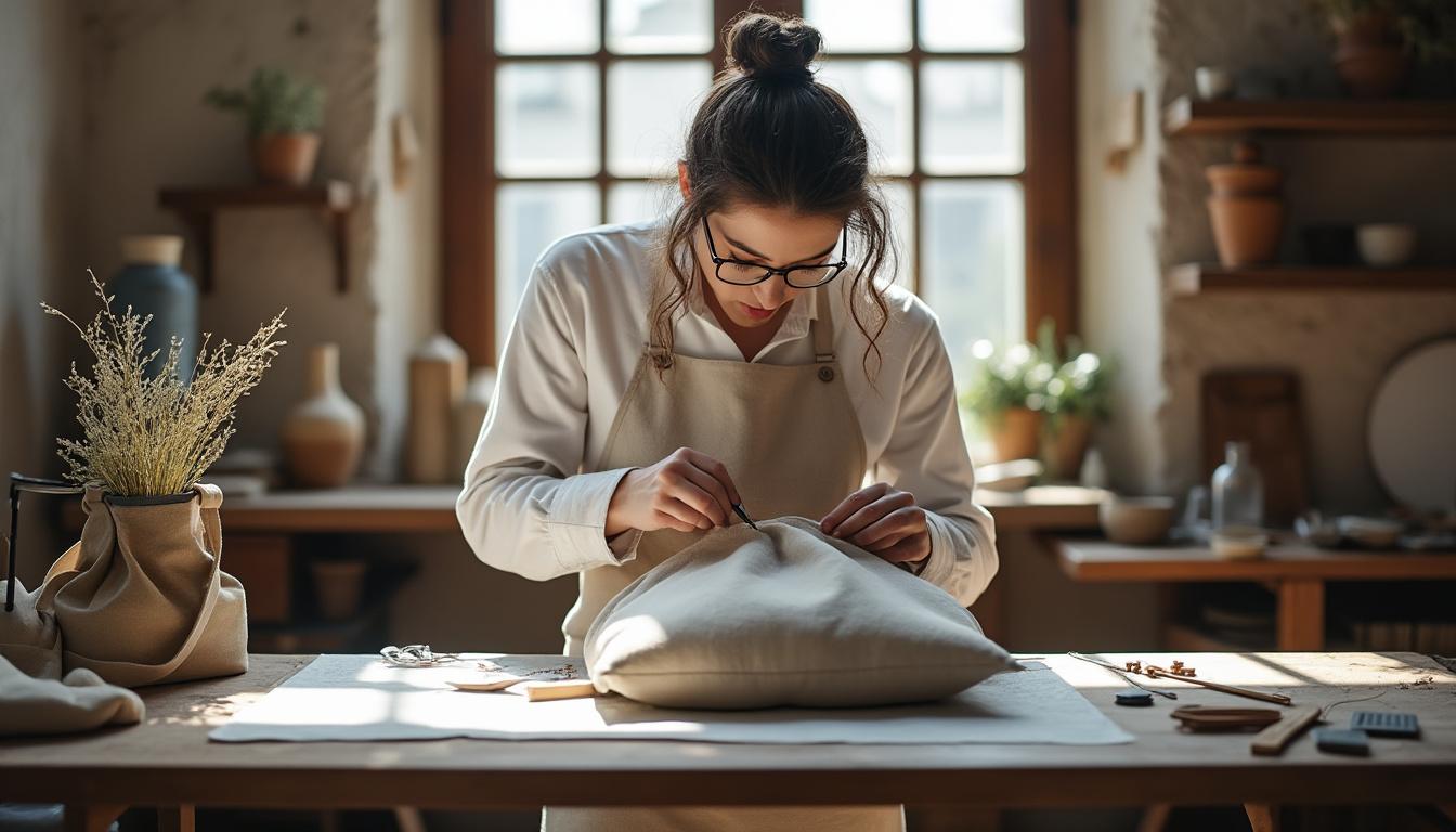découvrez notre atelier couture spécialisé dans les sacs cabas sur mesure : personnalisez votre style avec des créations uniques alliant élégance et fonctionnalité.