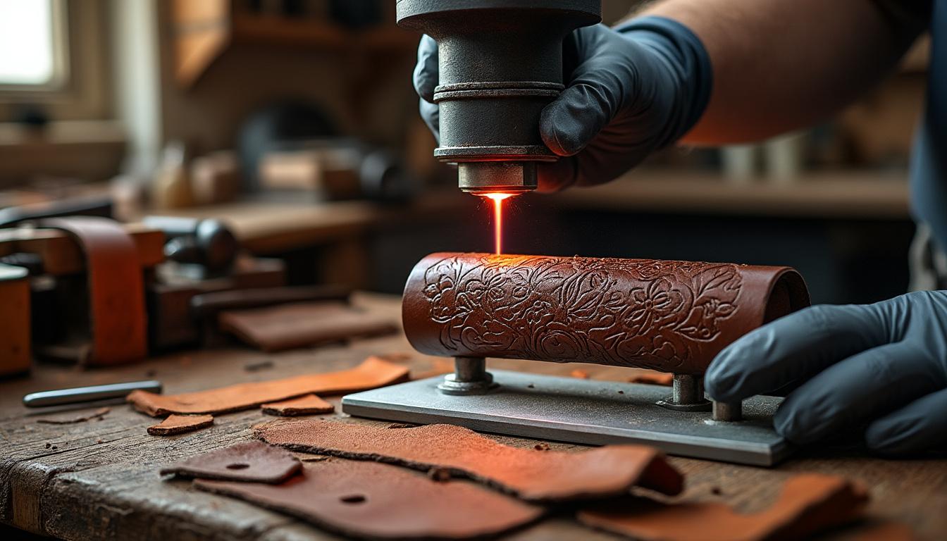 découvrez les techniques et astuces des experts pour réussir une gravure laser parfaite sur des anses en cuir, alliant précision et élégance.