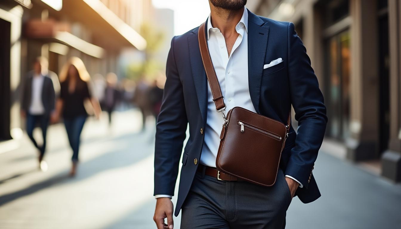 découvrez le sac bandoulière homme, l'allié idéal alliant élégance et praticité pour accompagner votre quotidien avec style et confort.