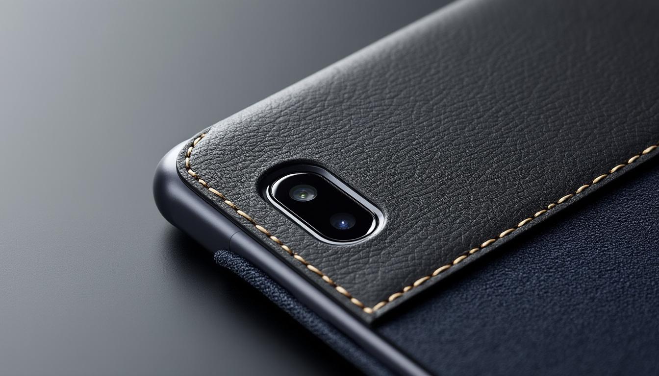 découvrez en détail le grain du cuir, la qualité des coutures et la doublure des tablettes samsung pour un aperçu complet de leurs matériaux.