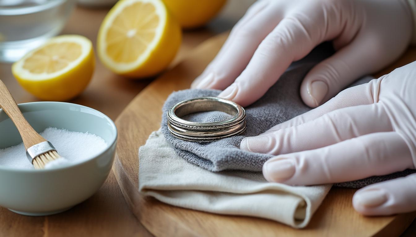 découvrez des méthodes efficaces et simples pour nettoyer vos bijoux en argent terni et leur redonner tout leur éclat.