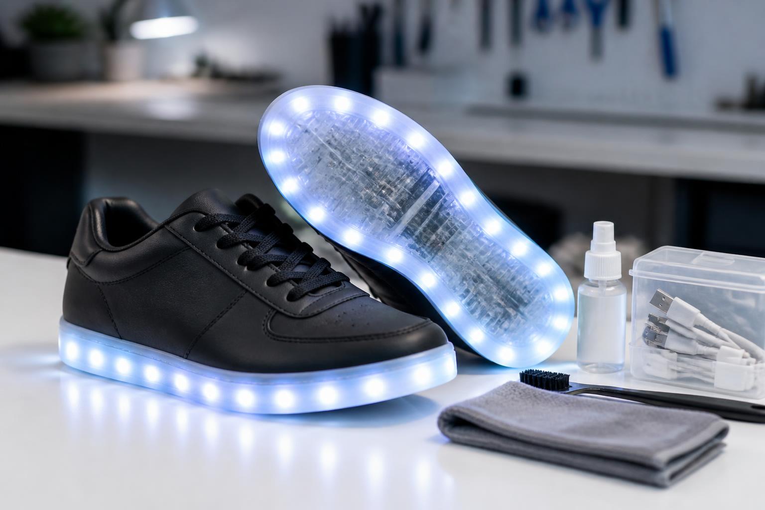 découvrez comment entretenir efficacement le système lumineux de vos chaussures à semelle led pour prolonger leur durée de vie et garder un éclairage optimal.