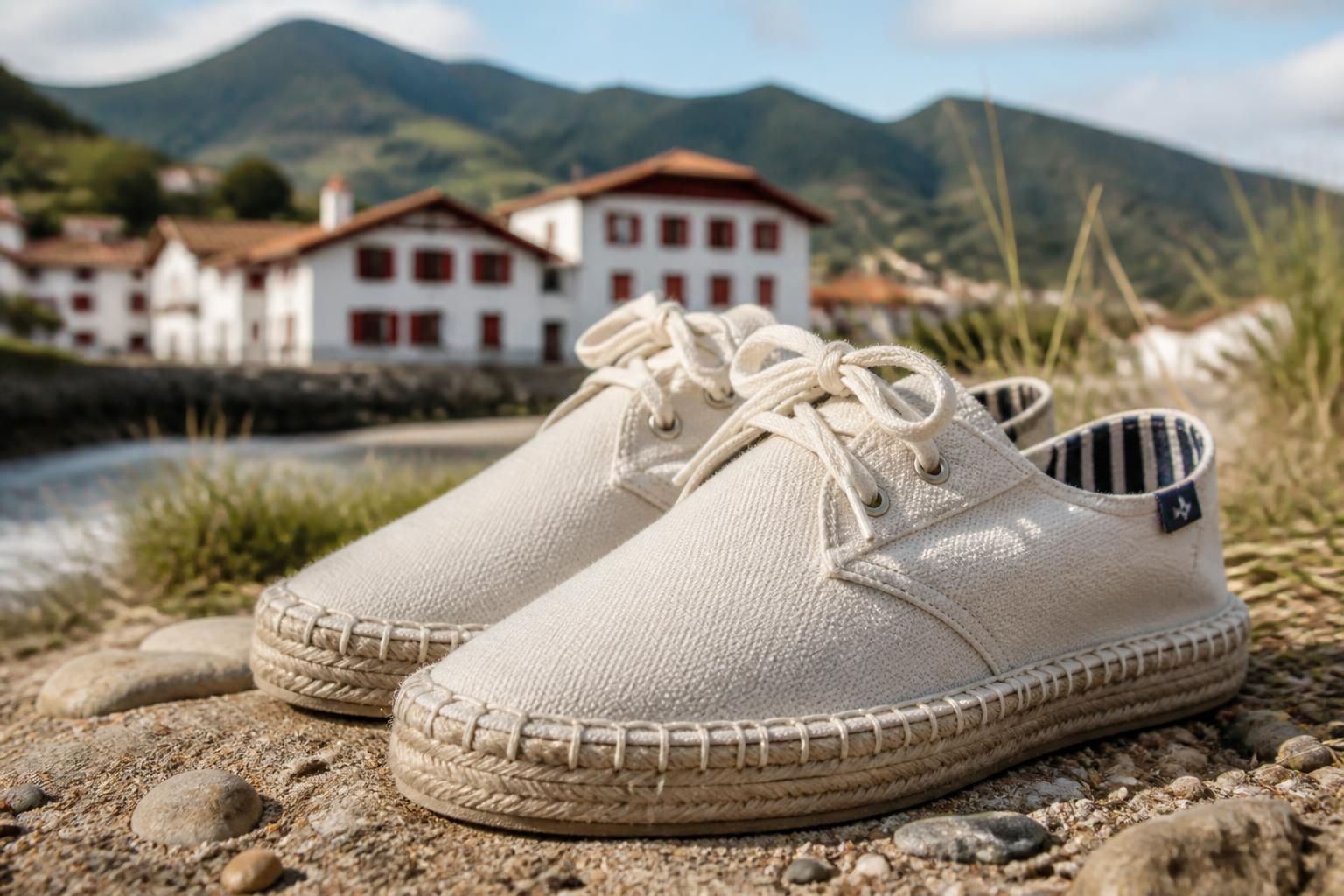 découvrez l'élégance et l'authenticité des espadrilles basques à lacets, alliant tradition artisanale et style moderne pour un look unique.